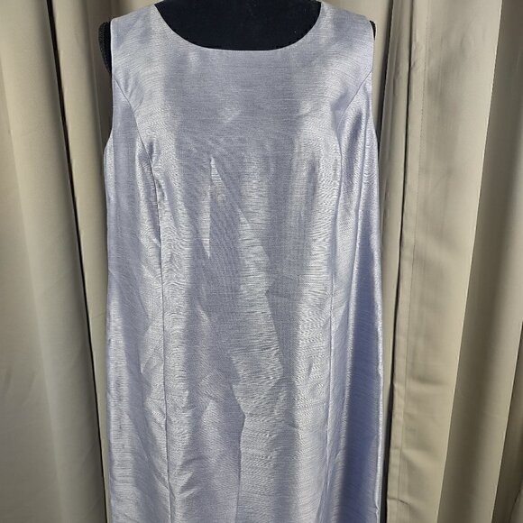 LeSuit Little Light Purple Dress Sleeveless Silk Look Size Plus Size 14W - Picture 1 of 8